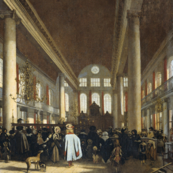 "Interieur van de Portugese synagoge te Amsterdam by Emanuel de Witte (circa 1680)
