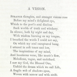 A Vision, a poem by Rosa Emma Salaman (1850)