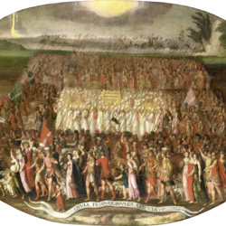 The March of the Twelve Tribes of Israel with the Ark of the Covenant. (by Antoine Caron 1520–1599, or a follower)