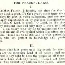 for peacefulness (Basil L.Q. Henriques 1929)