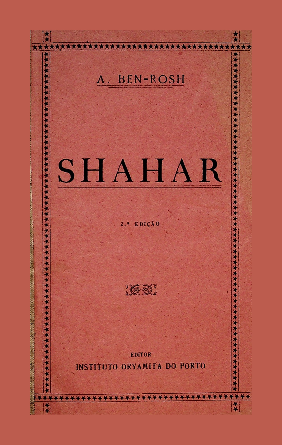 Shahar (A.C. de Barros Basto 1920) - title