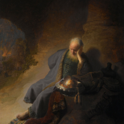 Jeremiah Lamenting the Destruction of Jerusalem by Rembrandt, ca. 1630