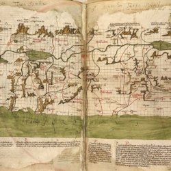 The map of the Holy Land by Marino Sanudo (drawn in 1320)