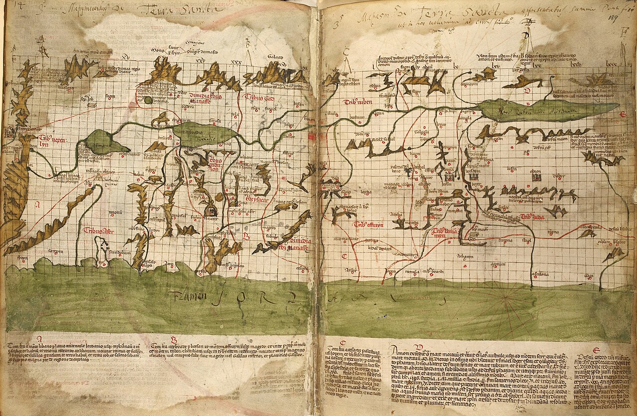 The_map_of_the_Holy_Land_by_Marino_Sanudo_(drawn_in_1320)