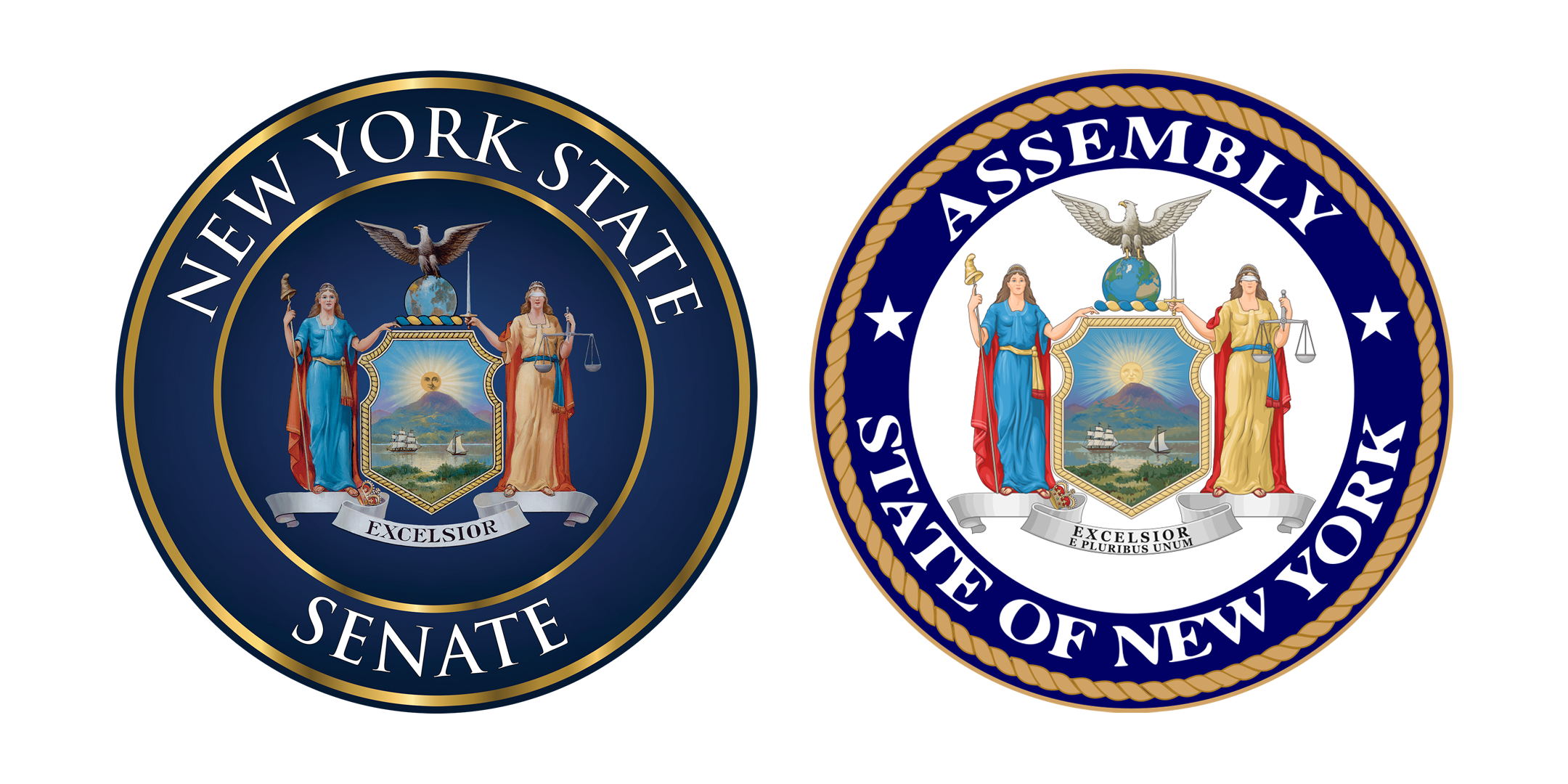 New York State Senate and Assembly seals