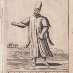 "Iudaeus Medicus" [from Constantinople]. Engraving by Alessandro Fabri, from Diversarum nationum ornatus et habitus (1593)