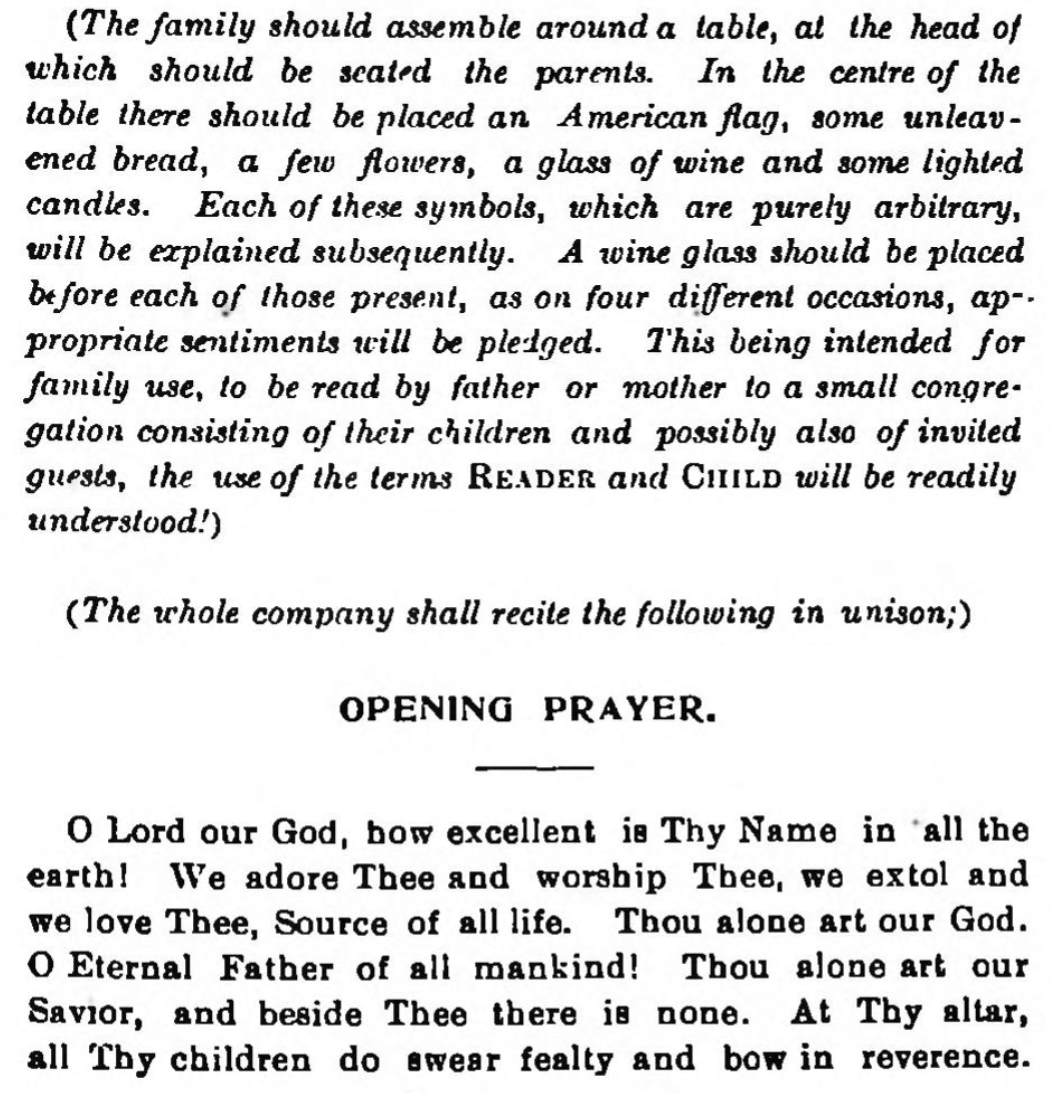Opening prayer [to the Passover seder] (J. Leonard Levy 1896) – cropped
