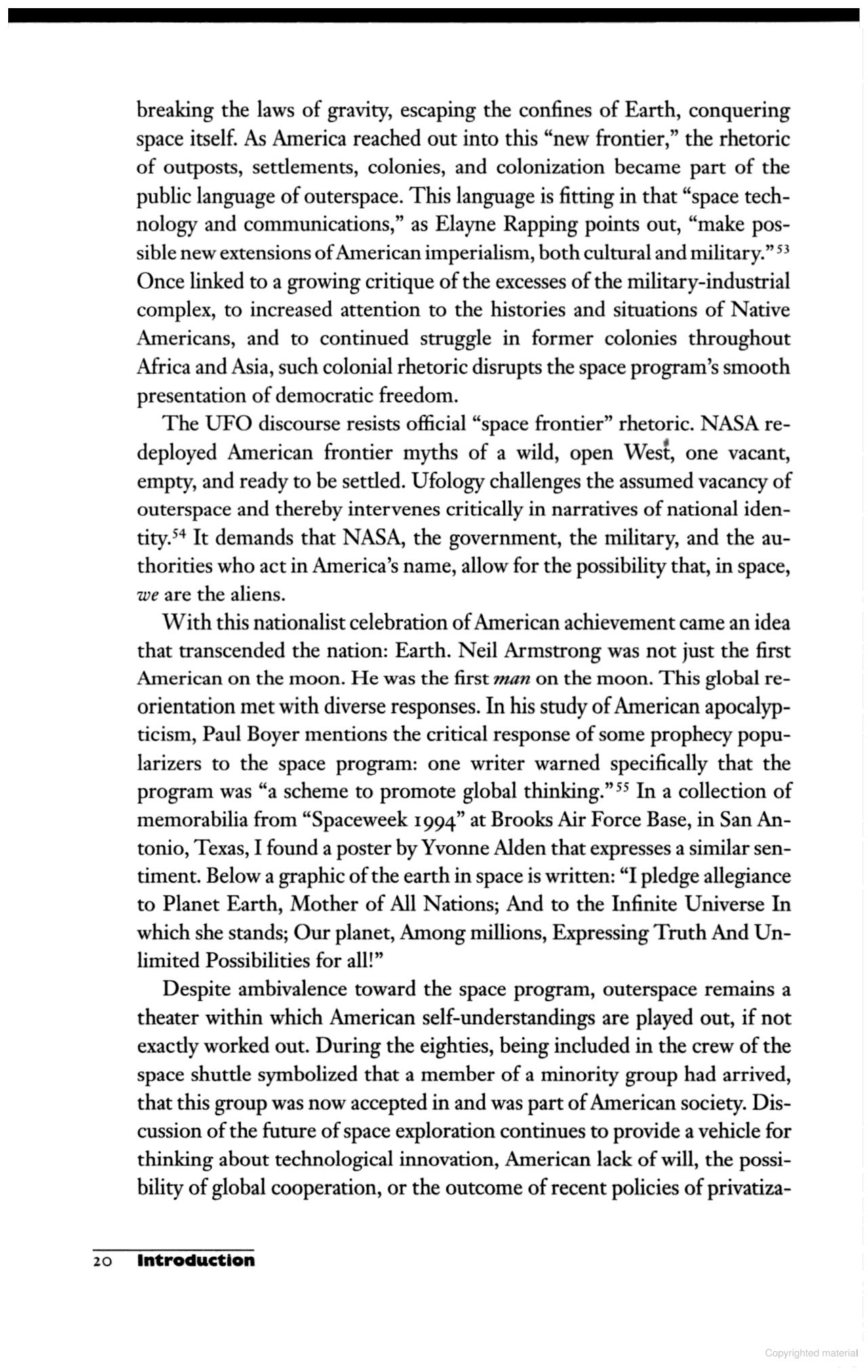 Earth Pledge By Yvonne Alden For National Space Week 15 24 July 